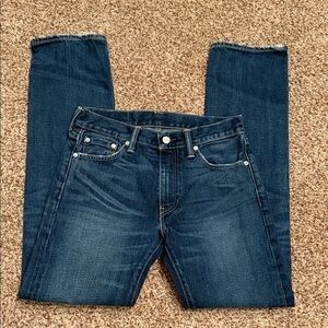 Levi's 513 Dark Blue Straight Jeans w 28 length 32